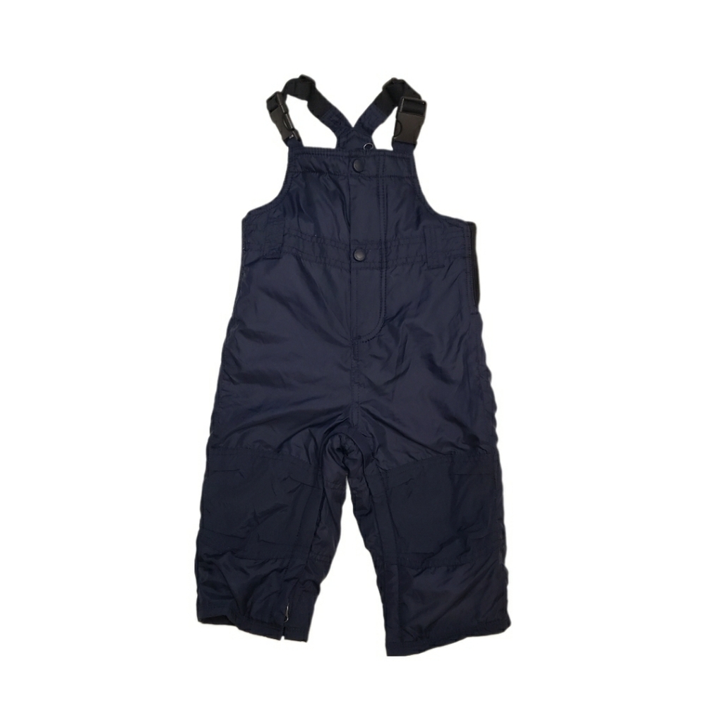 Baby Gap 12-18m Navy Fleece Lined Snowbib Overalls